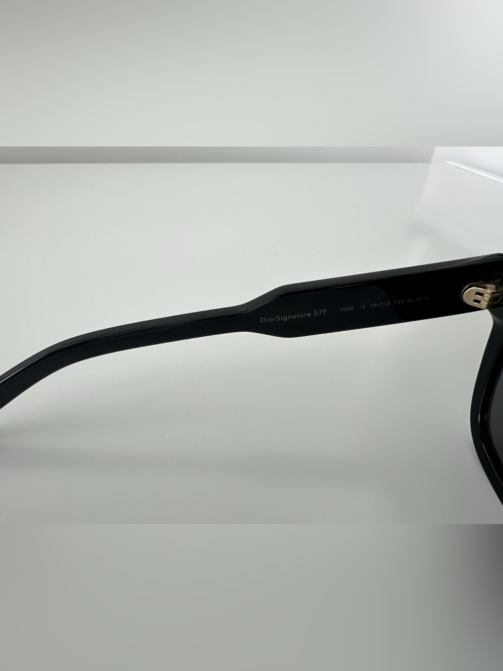 Dior Black Sunglasses with Gold Accent and Gradient Lenses - Picture 6 of 7